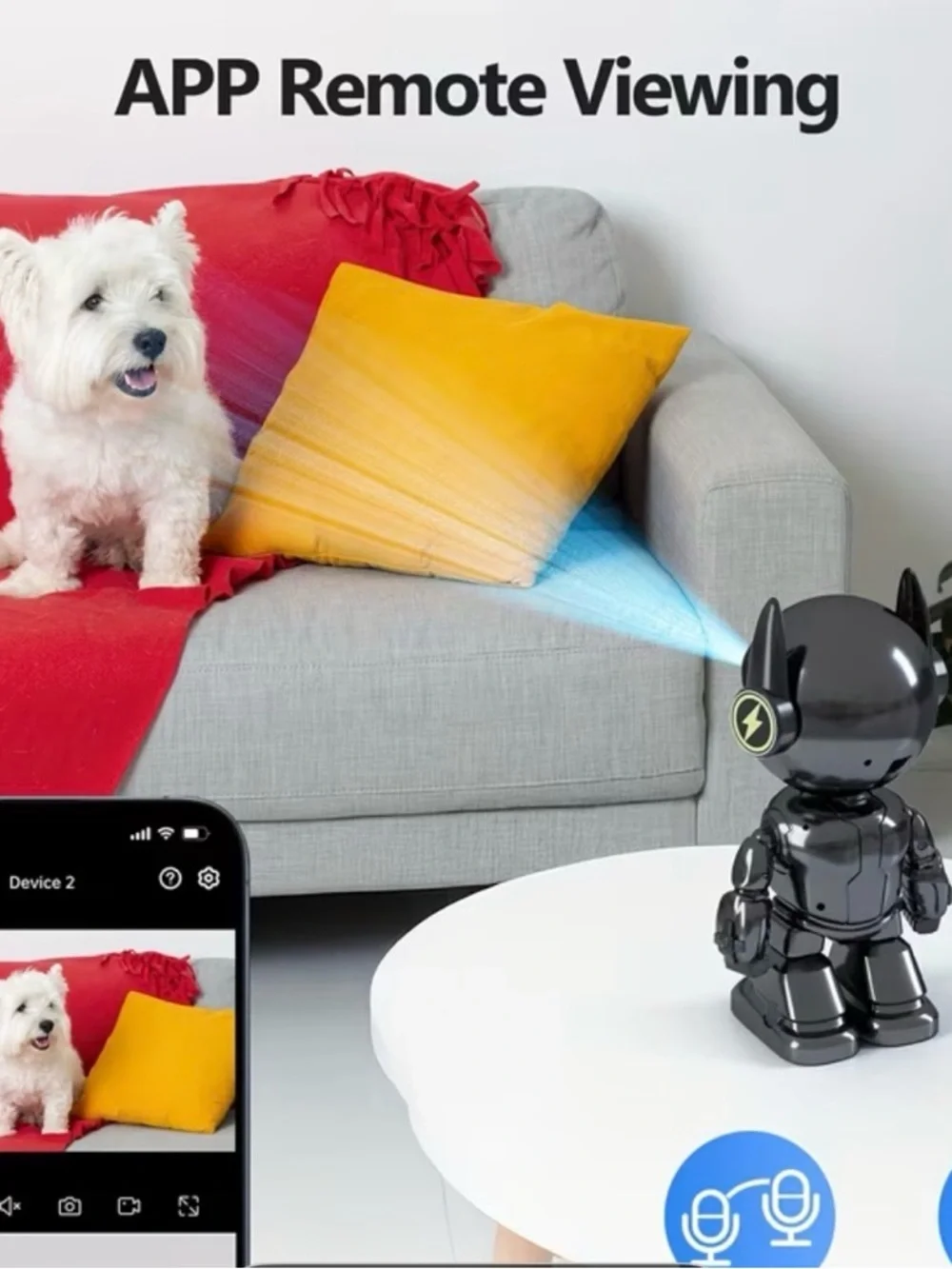 New WiFi Security Cameras Wireless Indoor Baby/Pet/Robot Al Motion Detection